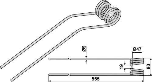 Pöttinger Rivefjeder436033