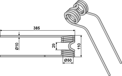 Pöttinger Hø tand436148