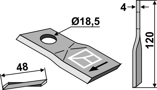 Pöttinger Kniv434989