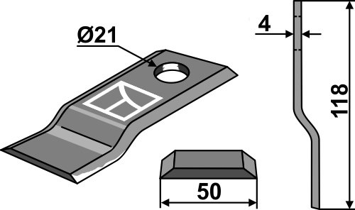 Pöttinger Kniv434122