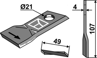 Pöttinger Kniv434971