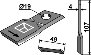 Pöttinger Kniv434985