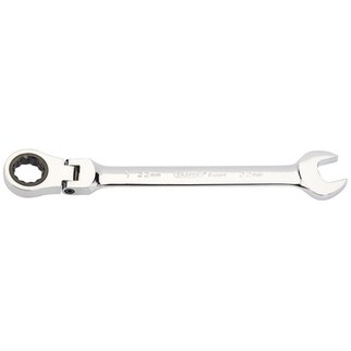 Gearnøgle m. skralde- og flexhoved 22 mm