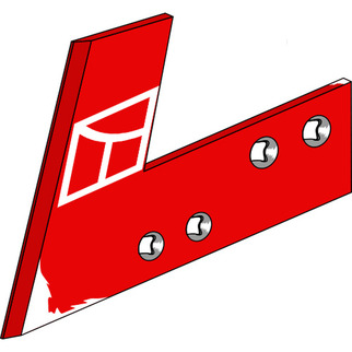 Kverneland landsidekniv højre 073088