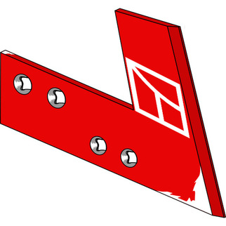 Kverneland landsidekniv venstre 073089