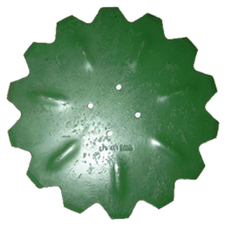 Kverneland rulleskærsplade 4-huls 18" takket 076409 076409