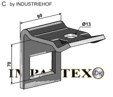 Holder til tand 60X10