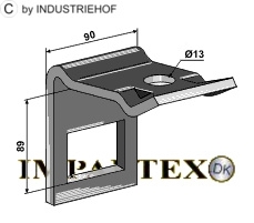 Holder til tand 60X10