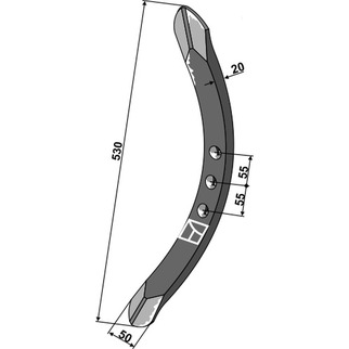 Väderstad Stubharvespids 530x50x20mm, 447152