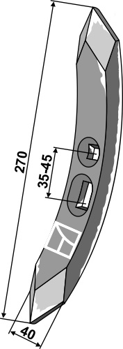 Väderstad Stubharvespids 270x40x15mm, 457243