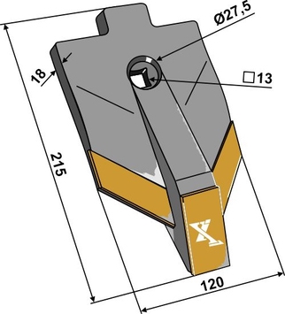 Skærspids 215x120x18mm - Extreme Carbide