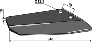 Lemken Smaragd vingeskær lige højre - 3374416