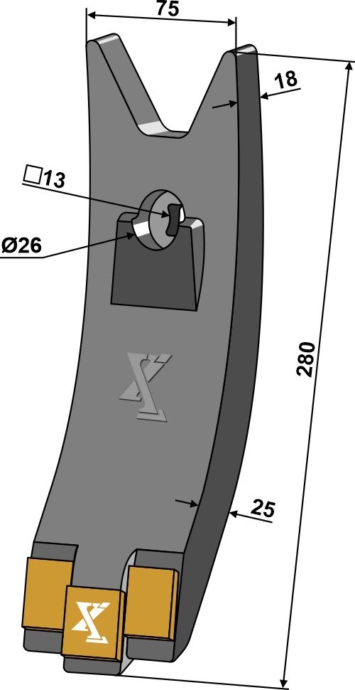 Skærspids 75mm - Extreme Carbide