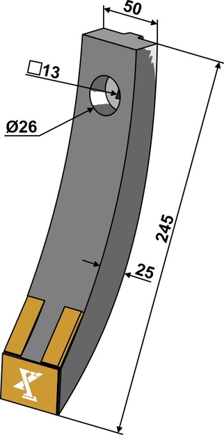 Skærspids 50mm - Extreme Carbide