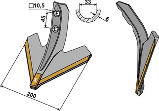 Gåsefodsskær 200mm - Extreme Carbide