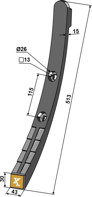 Skærspids 43mm - Extreme Carbide