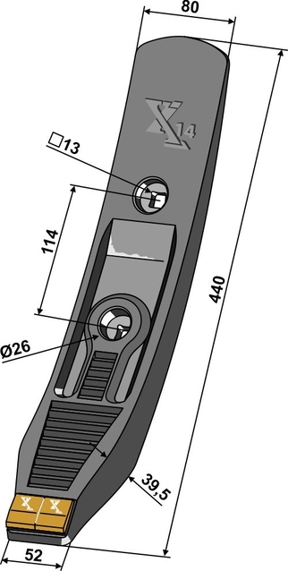 Skærspids 52/80mm - Extreme Carbide