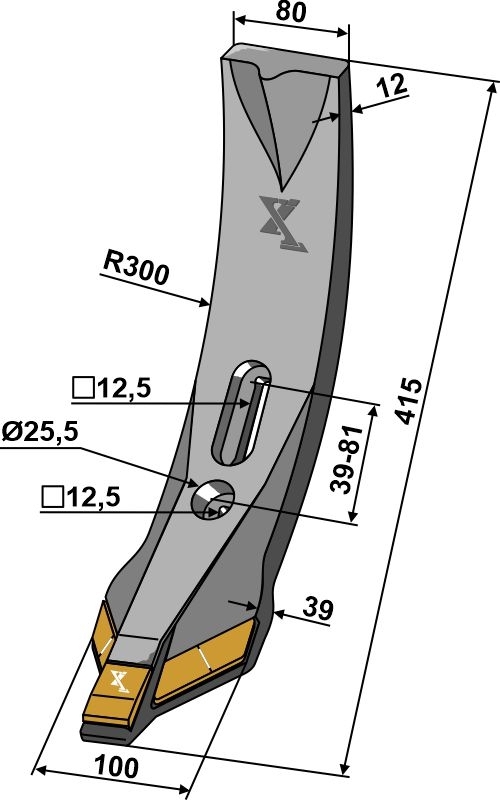 Skærspids 100/80mm - Extreme Carbide