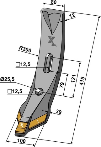 Skærspids 100/80mm - Extreme Carbide