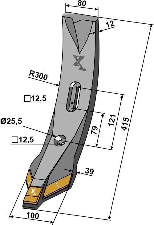 Skærspids 100/80mm - Extreme Carbide