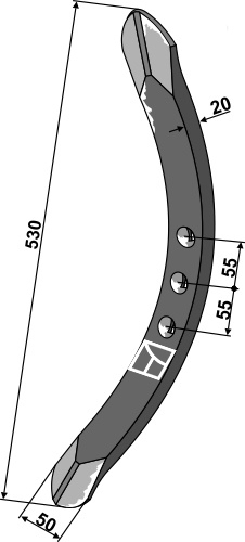 Väderstad Stubharvespids 530x50x20mm, 447152