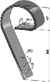 Väderstad slæbetand 80x10 uden slidstykke