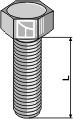 Bolt M10x1,5x25 u. møtrik - galvaniseret