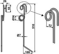 Einböck strigletand 510 mm