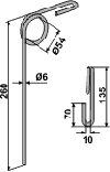 Stegsted efterharvetand 260 mm