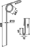 Doublet Rekord efterharvetand 480 mm