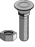 Plovbolt M12x80 12.9 incl. møtrik