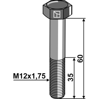 Maskinbolt M12x60 12.9 