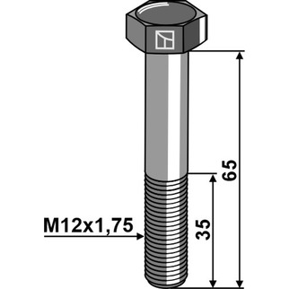 Maskinbolt M12x65 12.9 