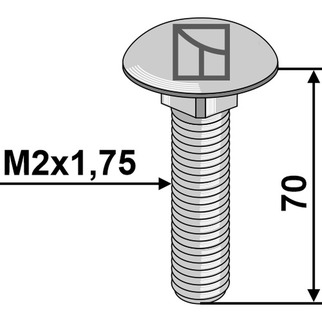 Bræddebolt 12 x 70