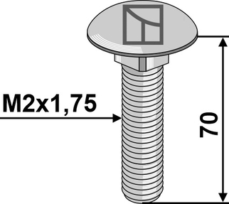 Bræddebolt 12 x 70