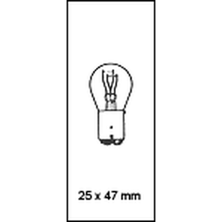 Stop-, blink- og baglys pære 12 volt 21/5 watt BAY15D