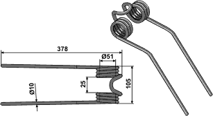 Deutz-Fahr fjedretand 15-DEU-04