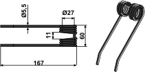 Deutz-Fahr fjedretand 15-DEU-11