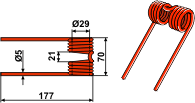 Deutz-Fahr fjedretand 15-DEU-12