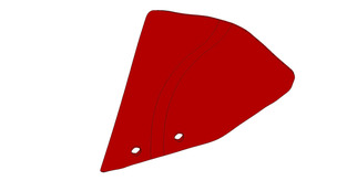 Kverneland halmforplovmuldplade venstre 076813