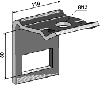 Väderstad holder for tand 80x10