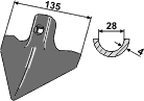 Kongskilde planskær 135 mm