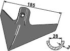 Kongskilde planskær 185 mm