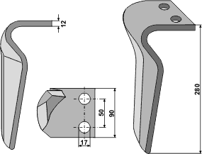 Maschio Diamant tand højre