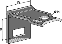 Väderstad holder for tand 45x10