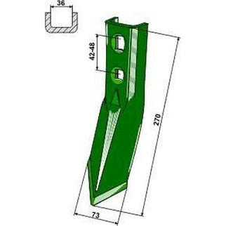 Agrodan stubspids 75 x 6 x 270 mm 100599