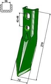 Agrodan stubspids 75 x 6 x 270 mm