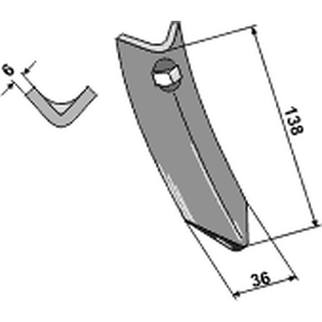 Marsk Stig model 7 spids 6 mm 