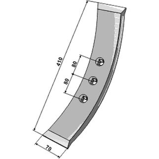 Marsk Stig Garant spids 410 x 70 mm 01010100