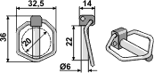 Amazone ringsplit for splitbolt